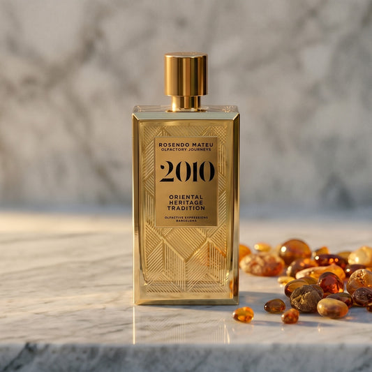 Rosendo Mateu 2010 EDP on pale sandstone with golden amber shards catching the light
